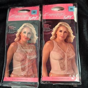 Exquisite Form Fully Front Closure 38C 
Nude 2 bras